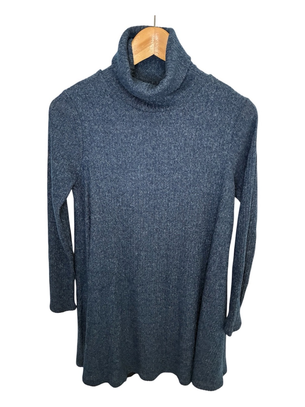 Lulu's Dress Womens S Navy Sweater Turtleneck Swing Lined LIKE NEW!